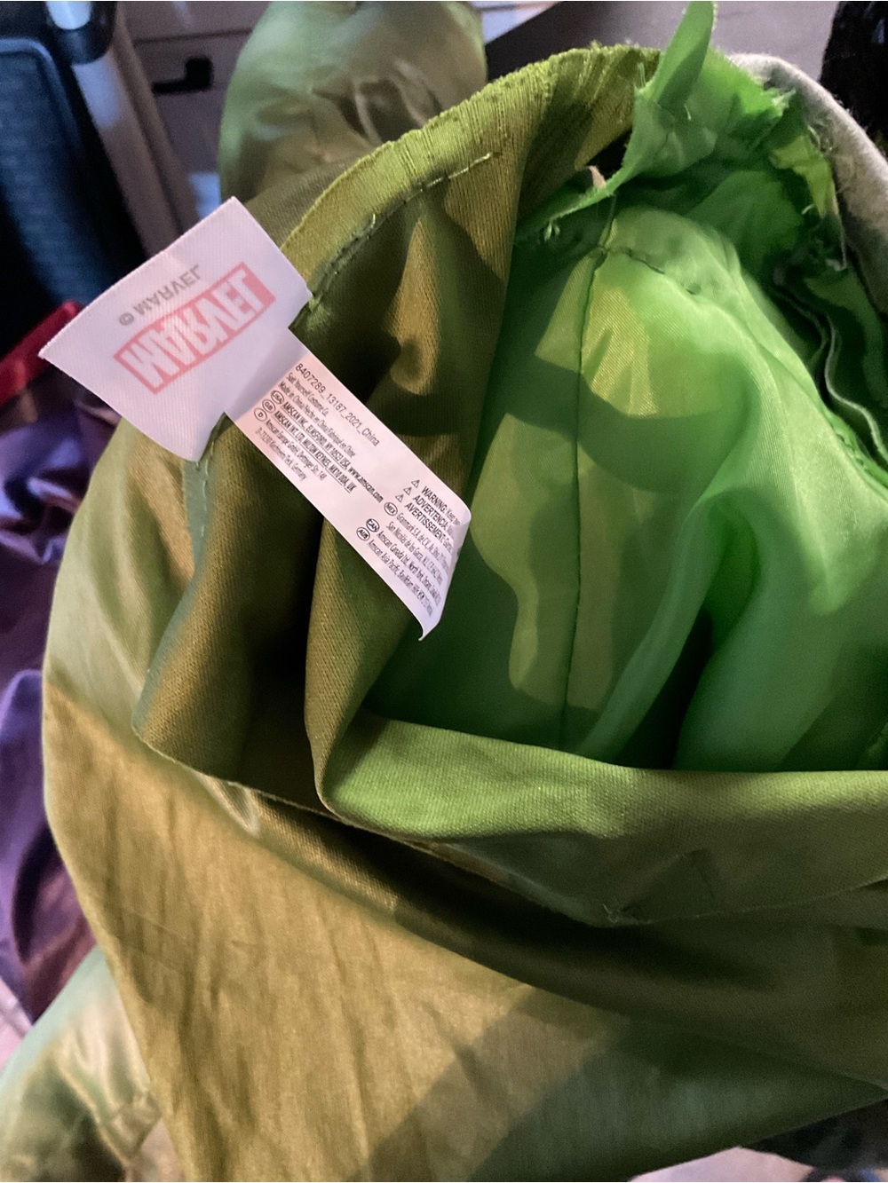 Hulk Muscle Adult Costume - Picture 7 of 8